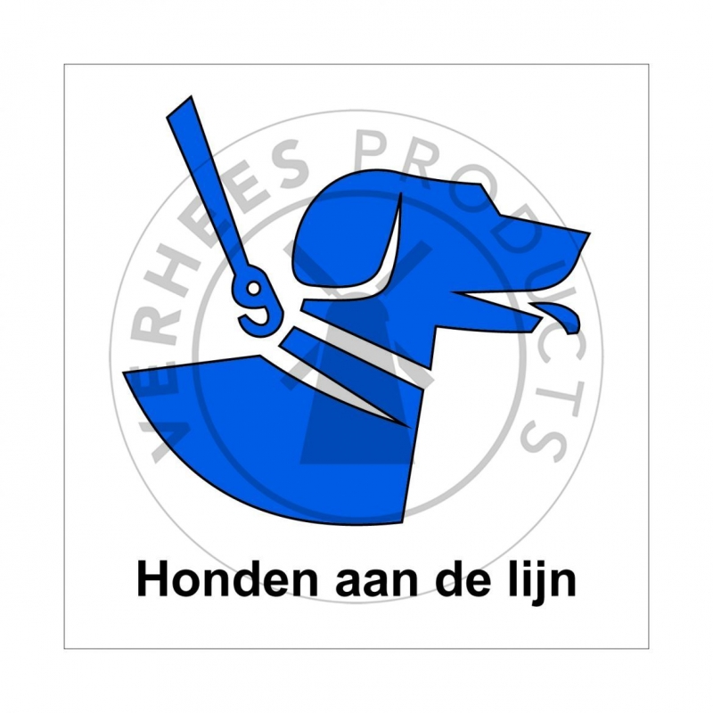 Signalisatiebordjes honden aan de lijn 