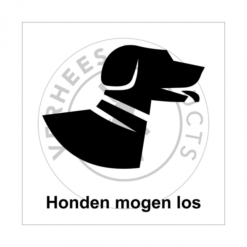 Signalisatiebordjes honden mogen los 