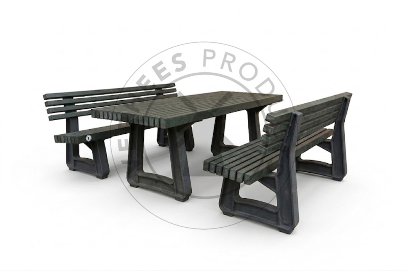Field Green ® picknickset 'Aura' 2 banken met rugleuning 