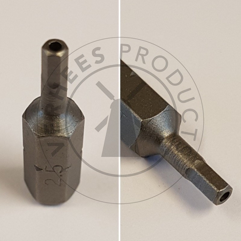 Bitje voor veiligheidsschroeven Bolkop RVS met binnenzeskant en pin 4,2×19 mm (p/st.) 