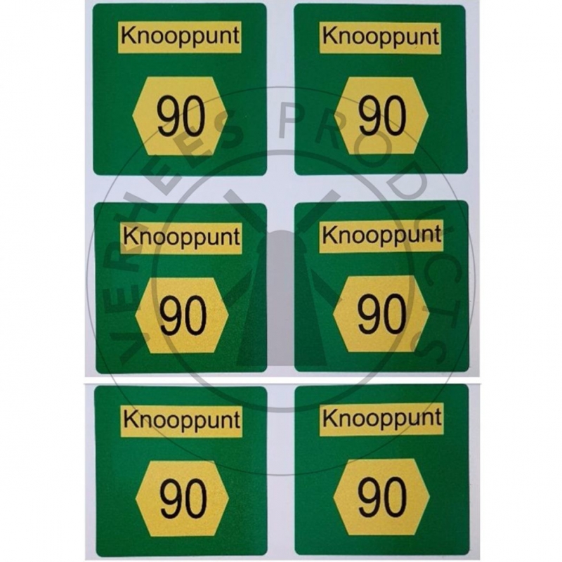 Knooppunt sticker 