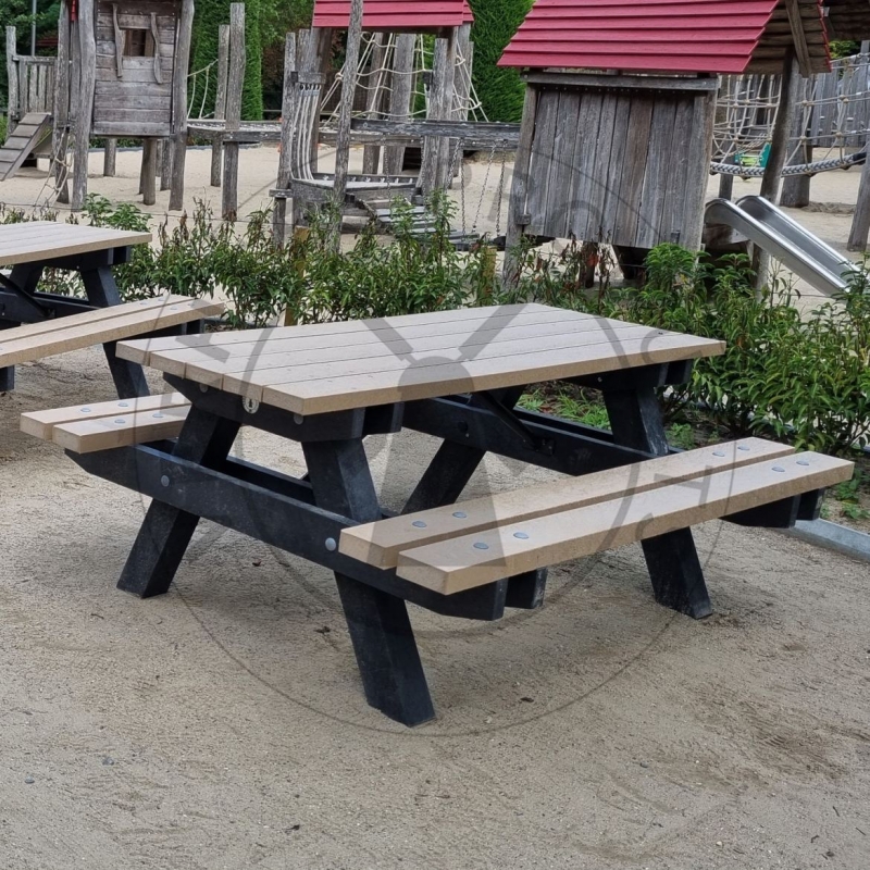 Kunststof Picknicktafel 'Zomer' zonder ingraafpoten 