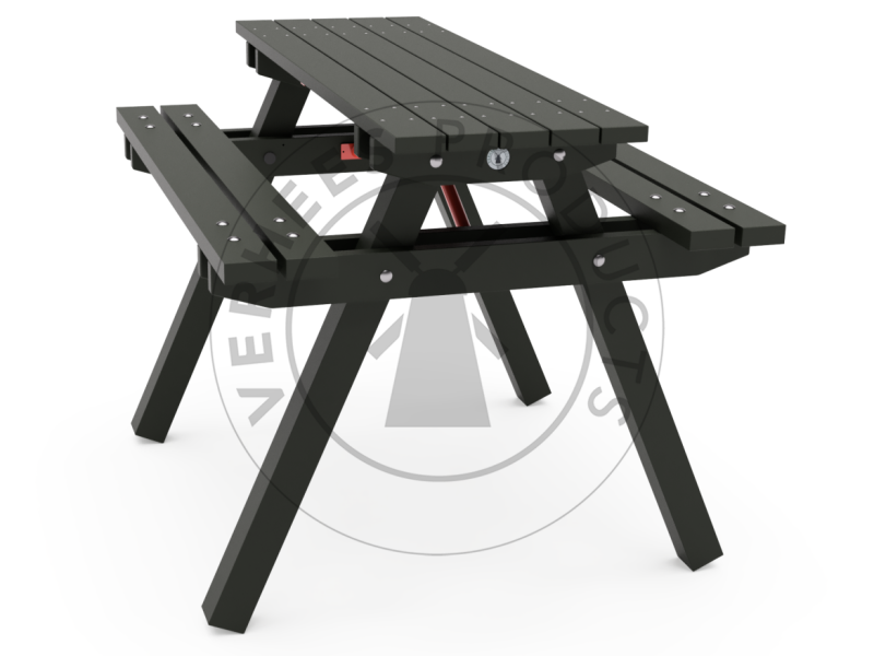 Kunststof Picknicktafel 'Zomer' met ingraafpoten 