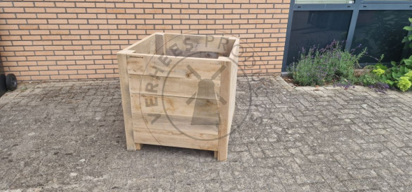 Eiken plantenbak vierkant 
