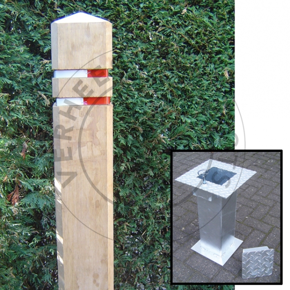 Eiken uitneembare diamantkoppaal met grondbus 