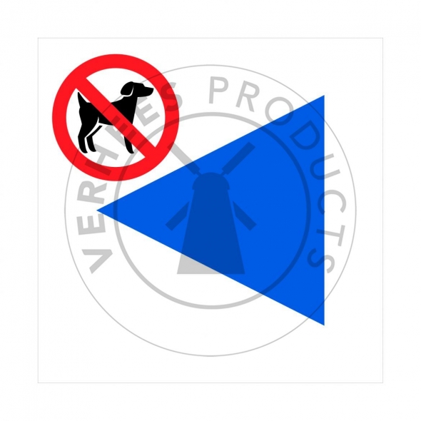 Signalisatiebordjes voor wandelroutes zonder honden 