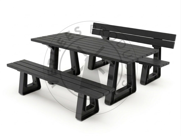 Kunststof picknickset 'Gent' 