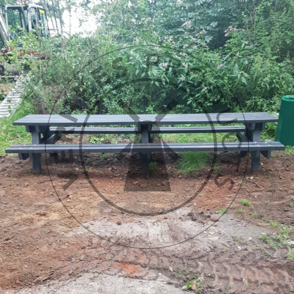 Kunststof Picknicktafel 'Zomer' XL zonder ingraafpoten 