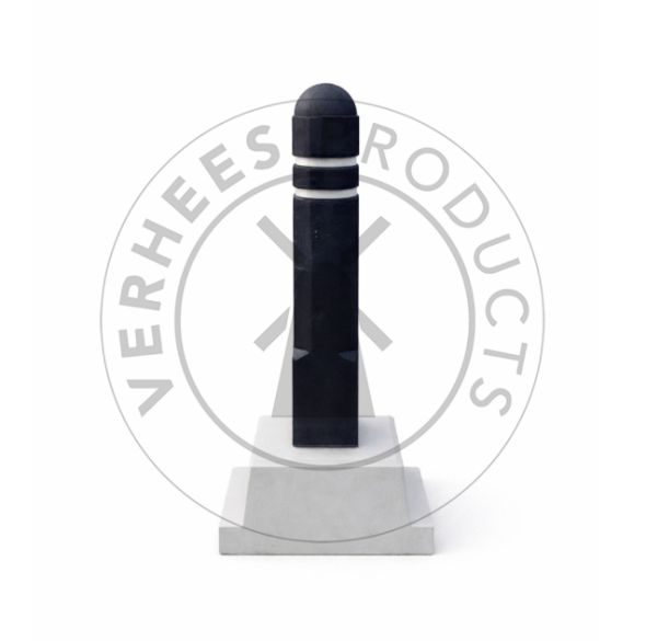 Kunststof afneembare achthoekige verkeer afzetpaal met betonvoet 