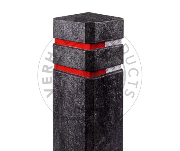 Kunststof diamantkoppaal met reflectiebandjes 