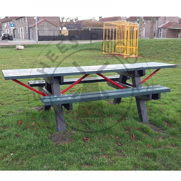 Kunststof Picknicktafel 'Zomer' rolstoelgebruikers 