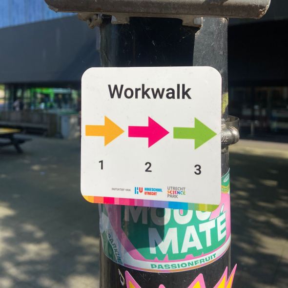 Routebordjes voor WorkWalk Utrecht