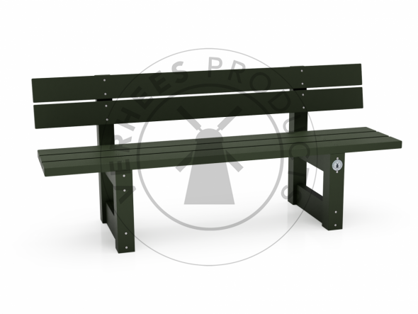 Field Green ® zitbank 'Antwerpen' met rugleuning 