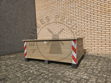 Boombak plantenbak Madrid Sand beige 1500x1000x650mm
