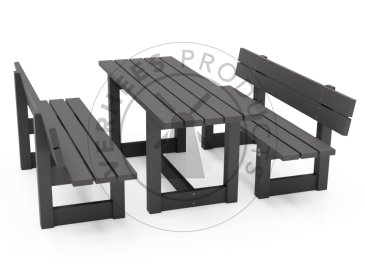 antwerpen-picknickset-2-banken-met-rugleuning-zwart