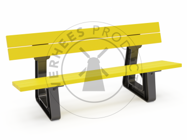 Kunststof bank Gent - Geel