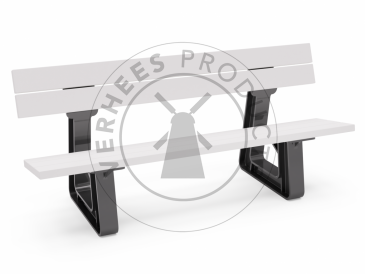 Kunststof bank Gent -Wit