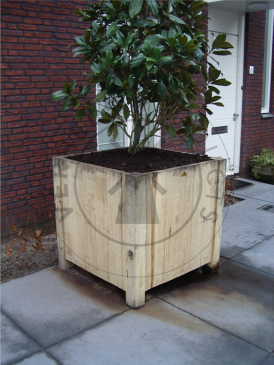 Eiken plantenbak 1000x1000x1000mm