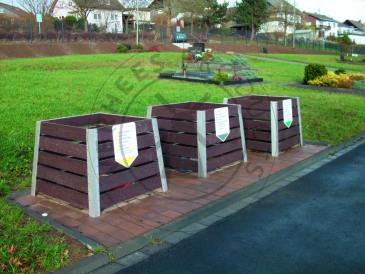 Kunststof compostbak met aluminium - toepassing in de wijk