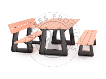 Picknickset Gent - pastel oranje