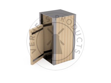 Prullenbak Buulder - Zijaanzicht open