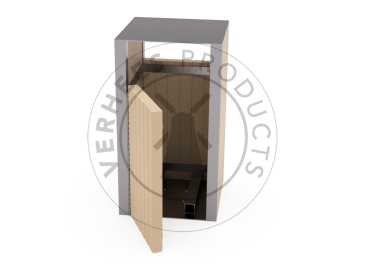 Prullenbak Buulder - Vooraanzicht open